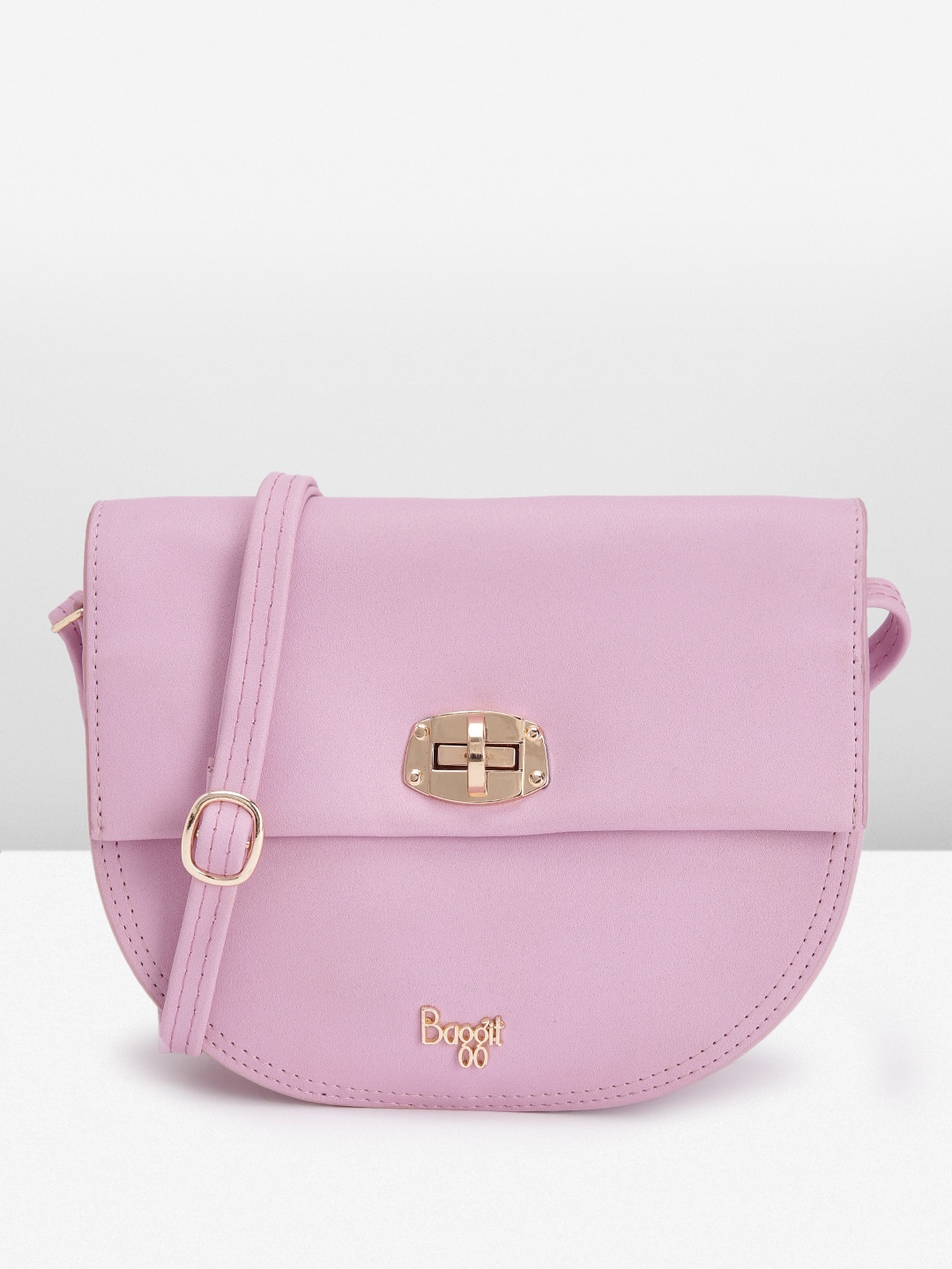 

Baggit Women Solid Sling Bag, Lavender