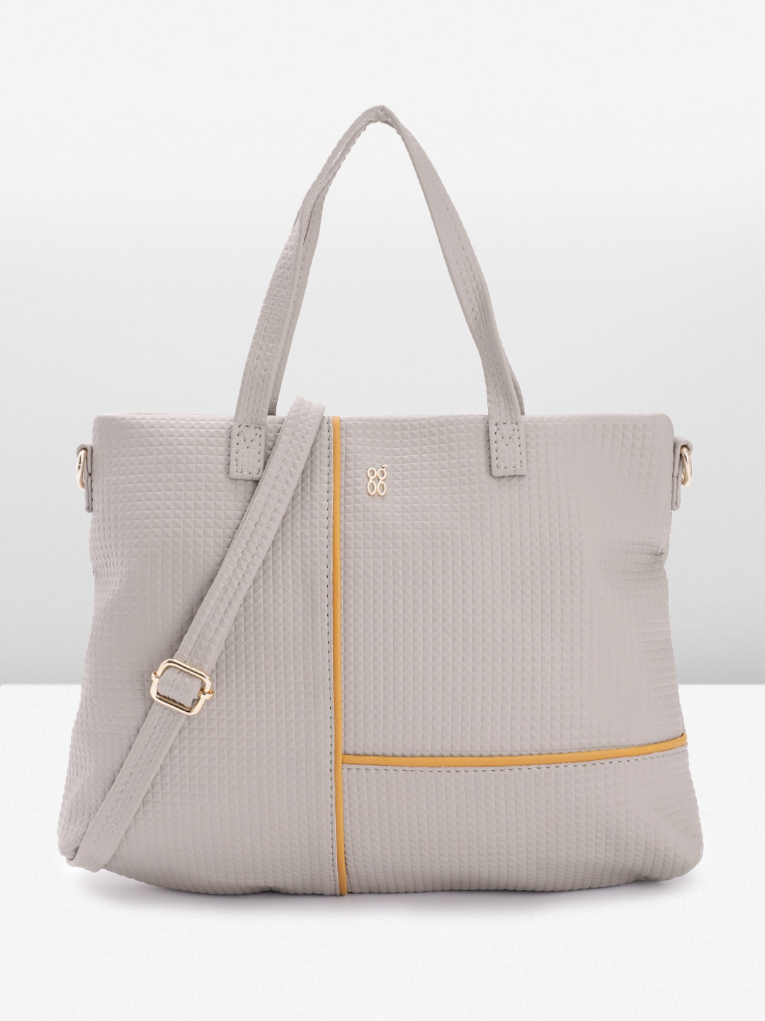 

Baggit Women Textured Handheld Bag, Grey
