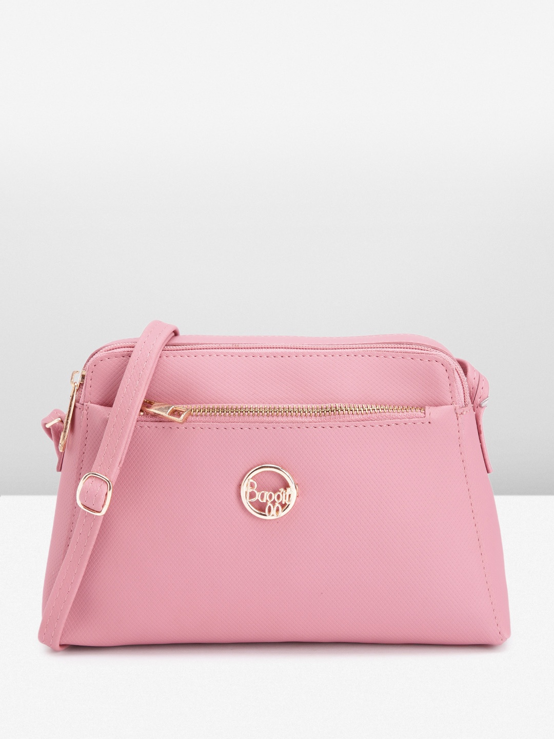 

Baggit Pink Structured Sling Bag