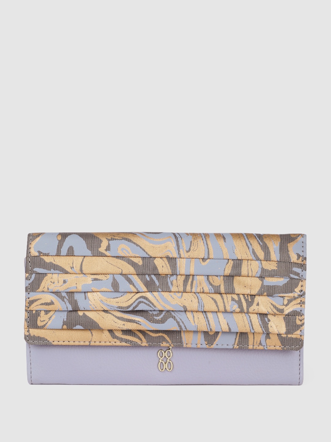 

Baggit Women Printed Envelope Wallet, Purple