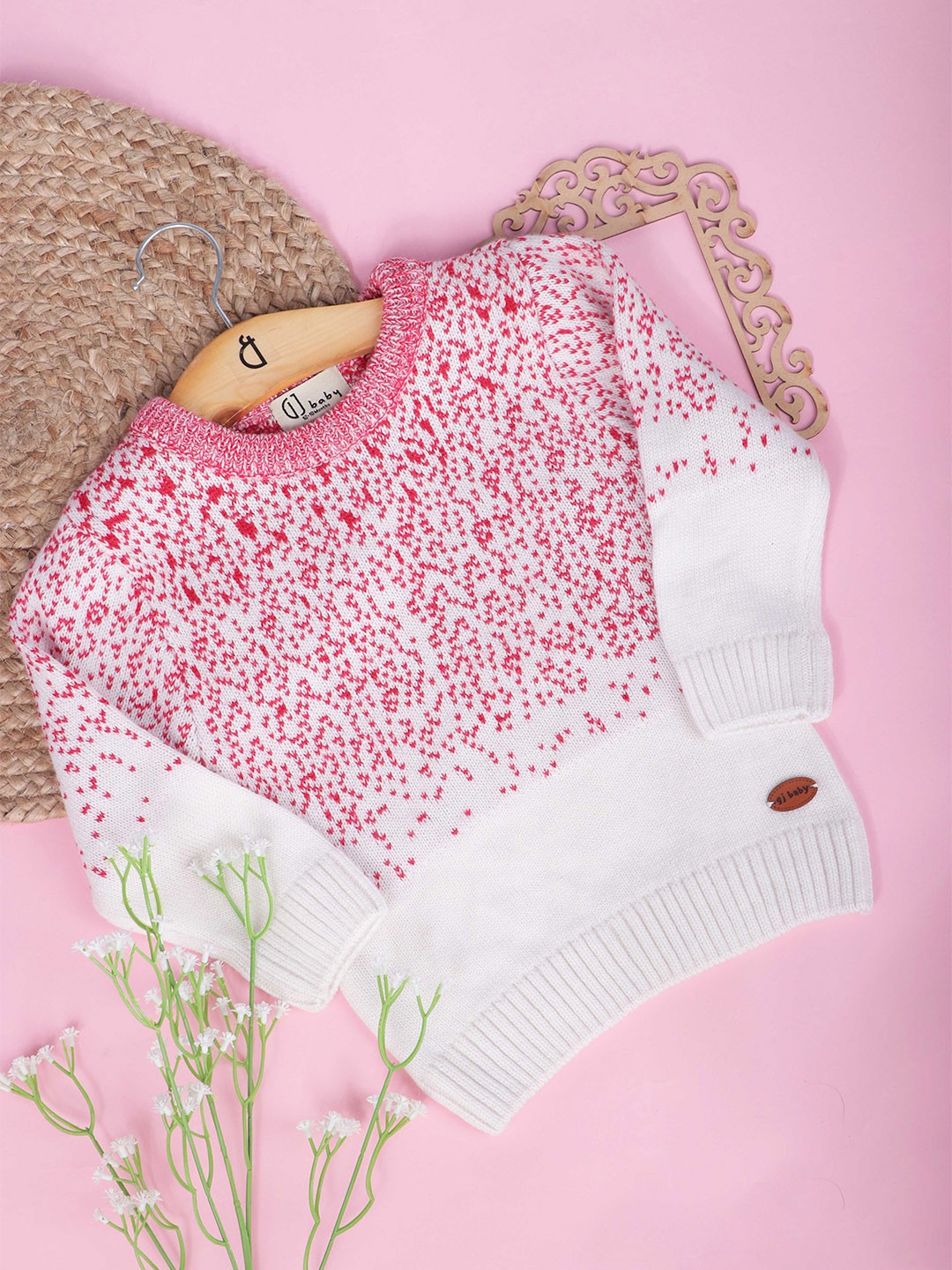 

Gini and Jony Infant Girls Cable Knit Pullover, Red