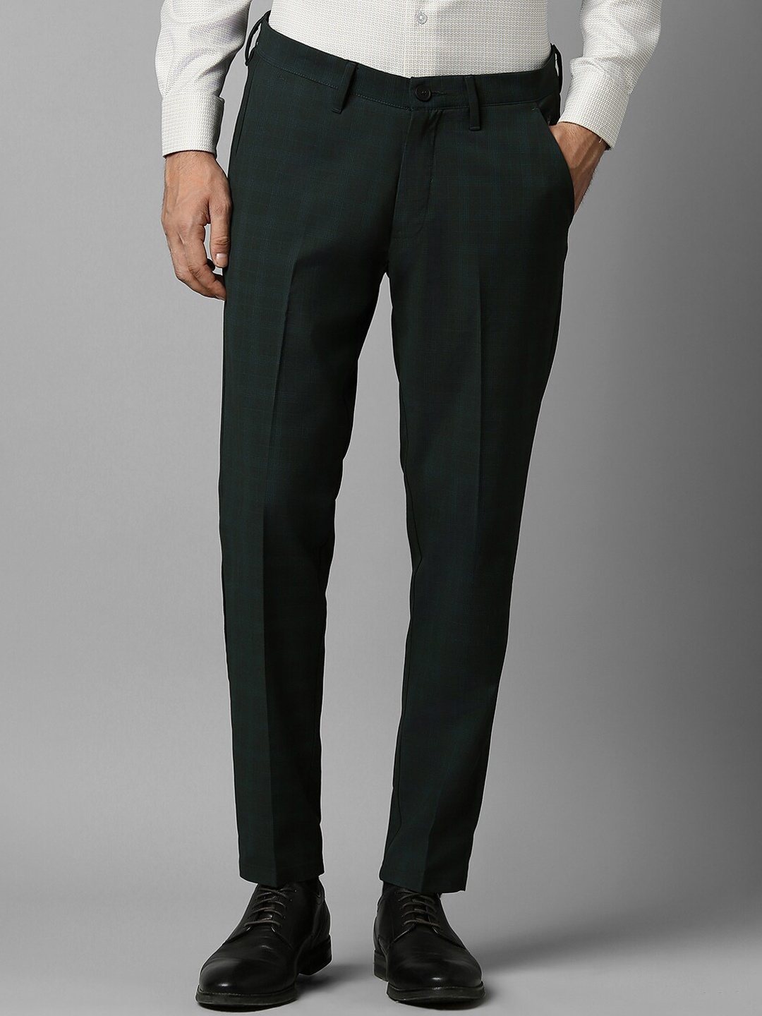 

Louis Philippe Sport Men Slim Fit Formal Trousers, Green