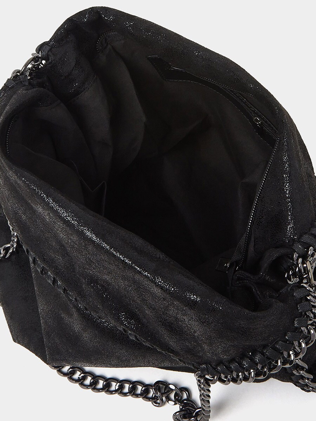 

Styli Textured Structured Tote Bag, Black