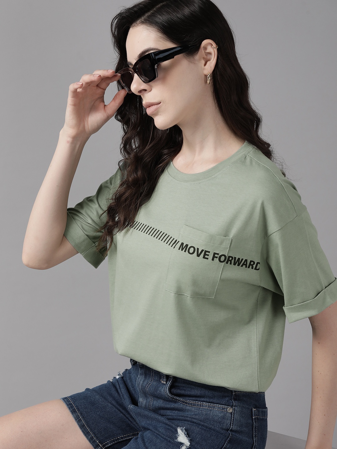 The Roadster Lifestyle Co. Pure Cotton T-shirt, Green