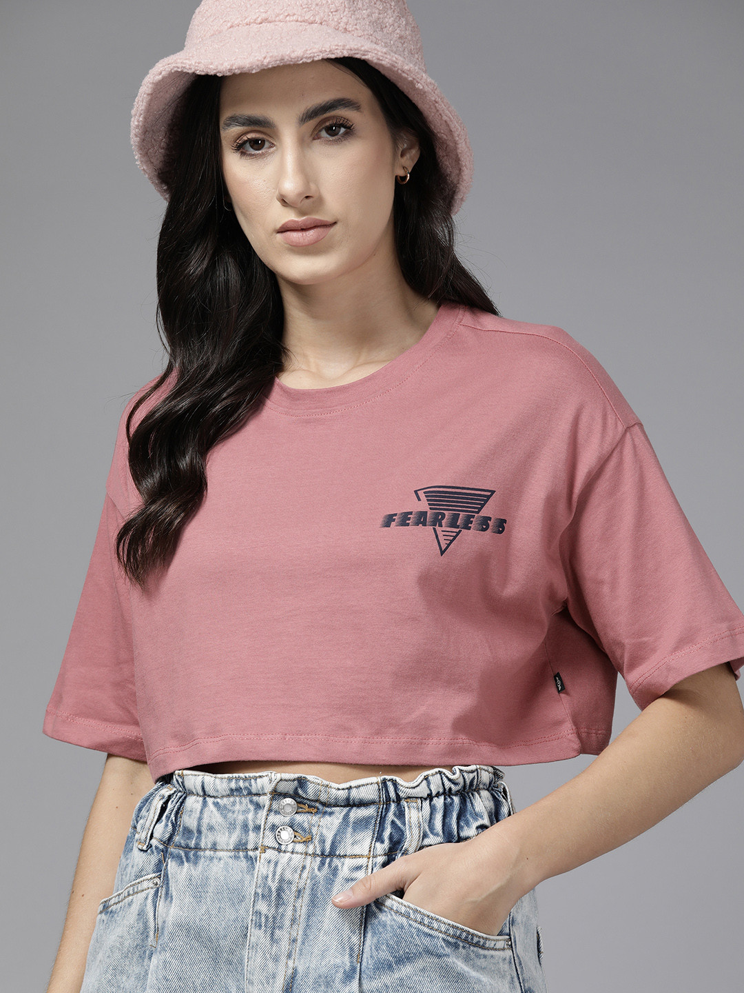 

The Roadster Lifestyle Co. Pure Cotton Boxy T-shirt, Rose