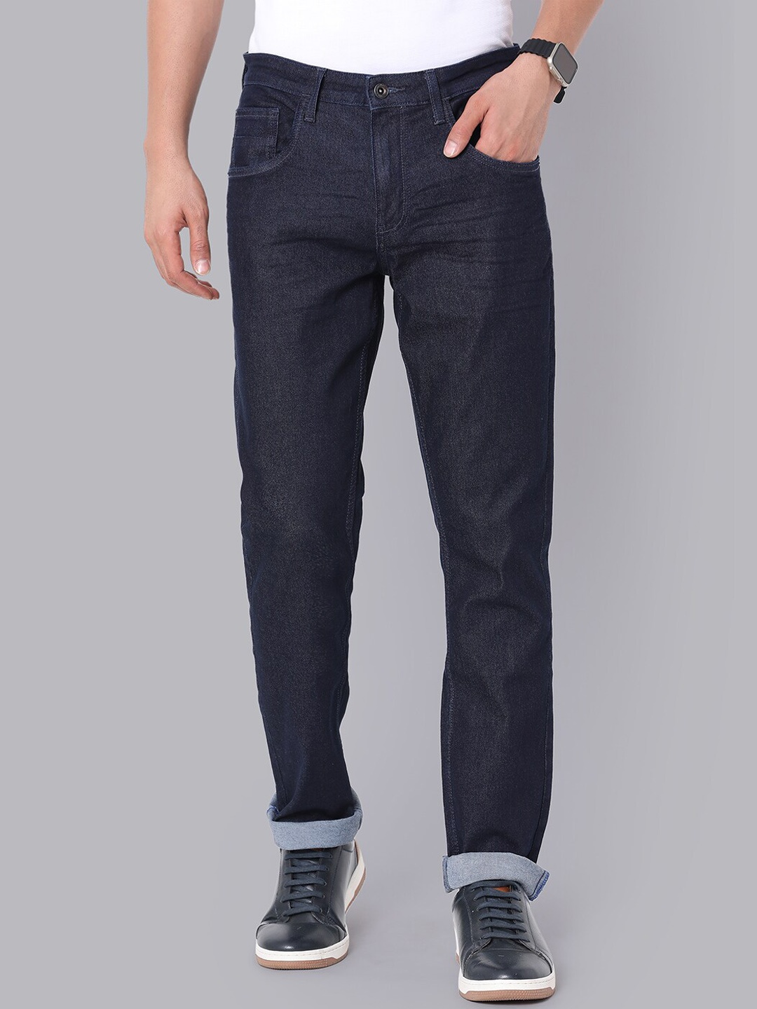

VAN HEUSEN DENIM LABS Men Slim Fit Stretchable Jeans, Navy blue