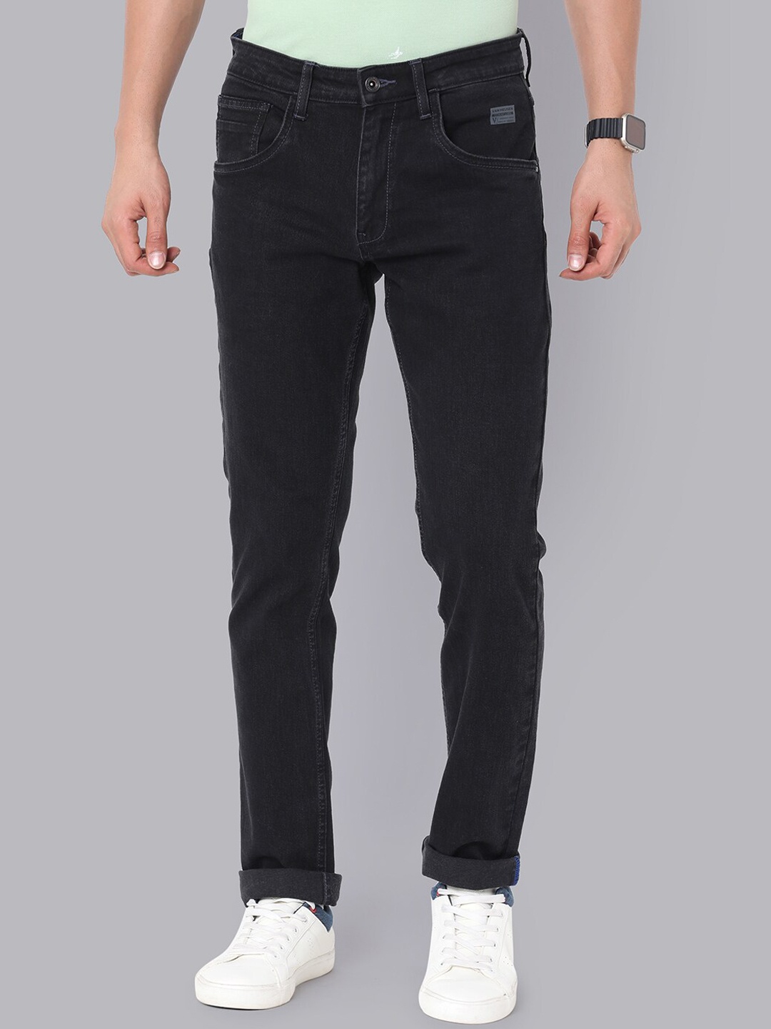 

VAN HEUSEN DENIM LABS Men Slim Fit Stretchable Jeans, Black