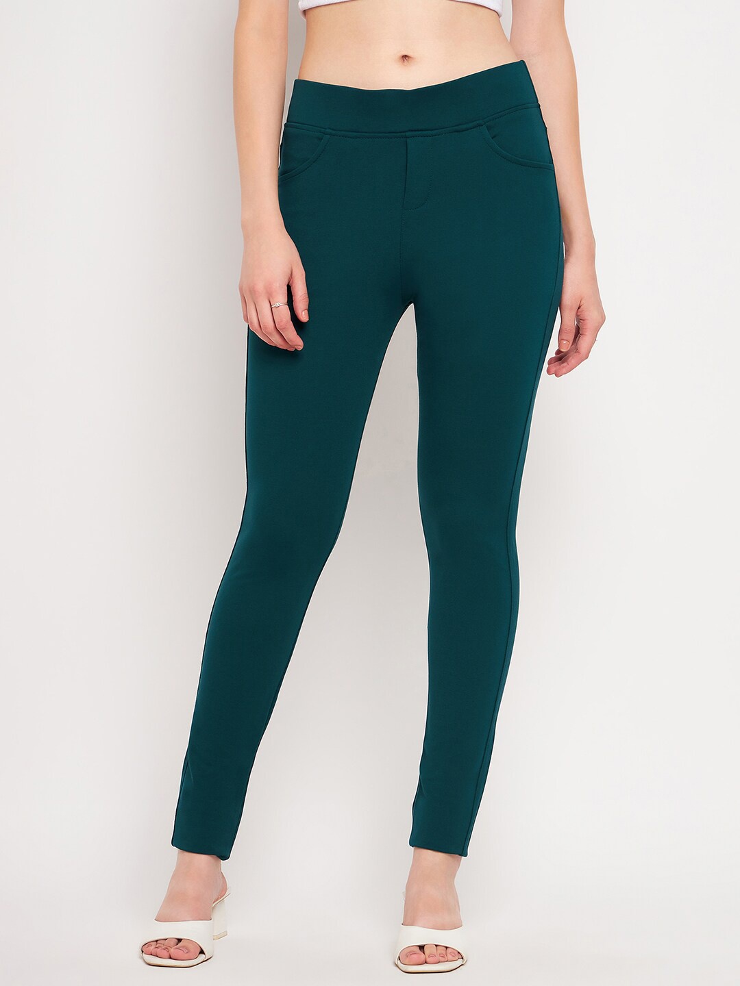 

TULIP 21 Women Ankle Length Slim Fit Stretchable Jeggings, Teal