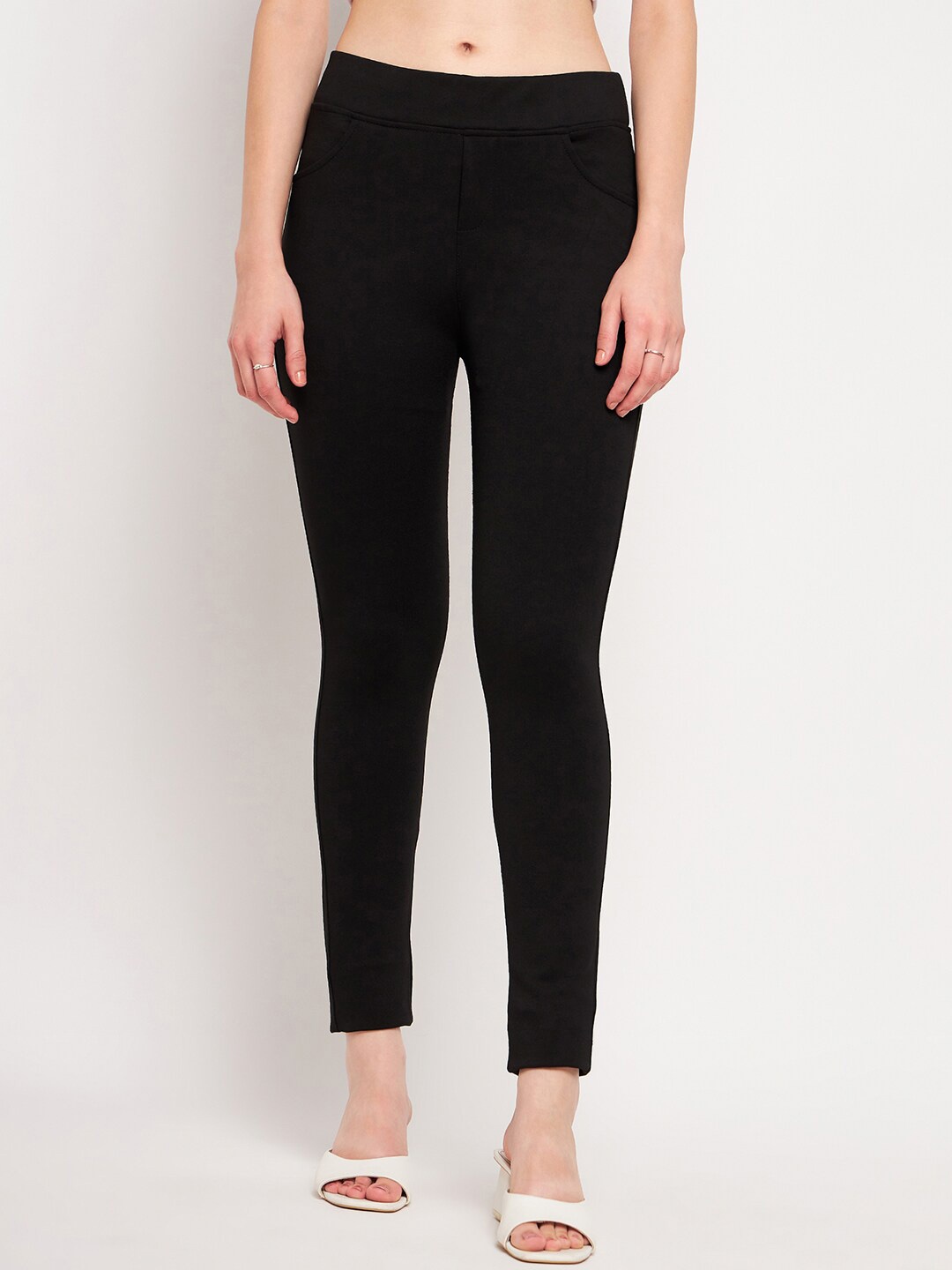 

TULIP 21 Women Ankle Length Slim Fit Stretchable Jeggings, Black
