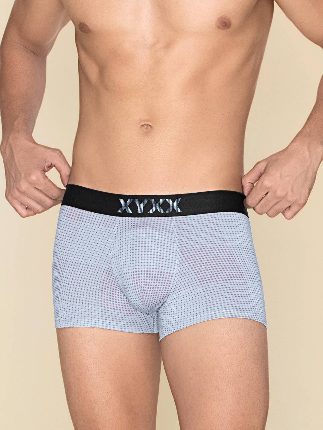 

XYXX Men Checked Ultra Soft Trunks XYTRNK185, Blue