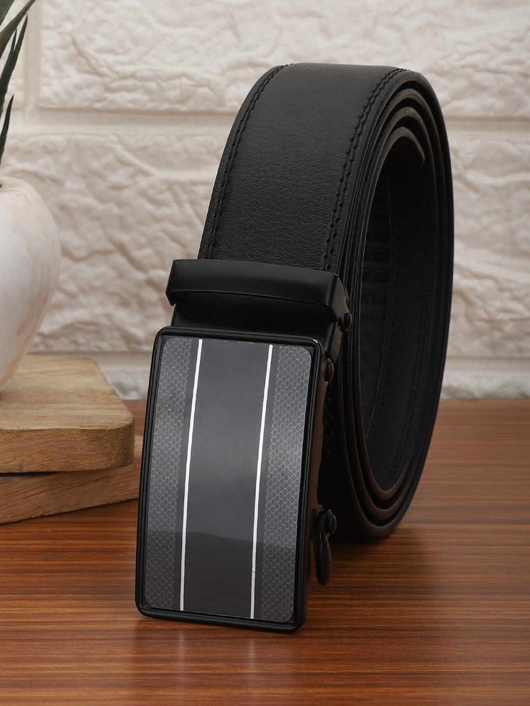 

Kastner Men Textured Formal Belt, Black