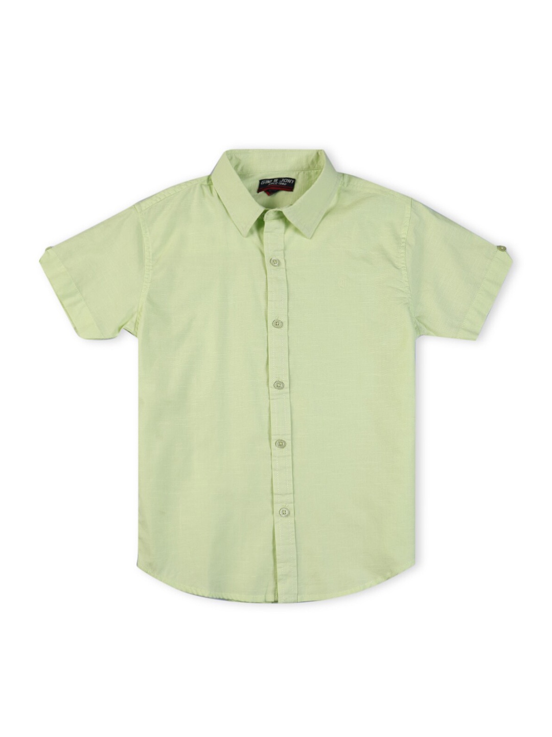 

Gini and Jony Boys Cotton Casual Shirt, Green