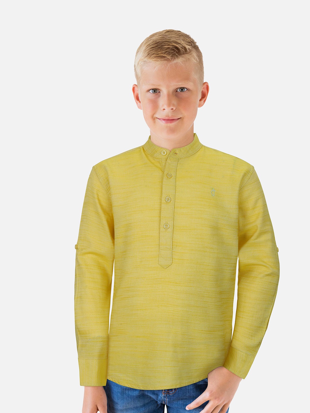 

Gini and Jony Boys Cotton Casual Shirt, Green