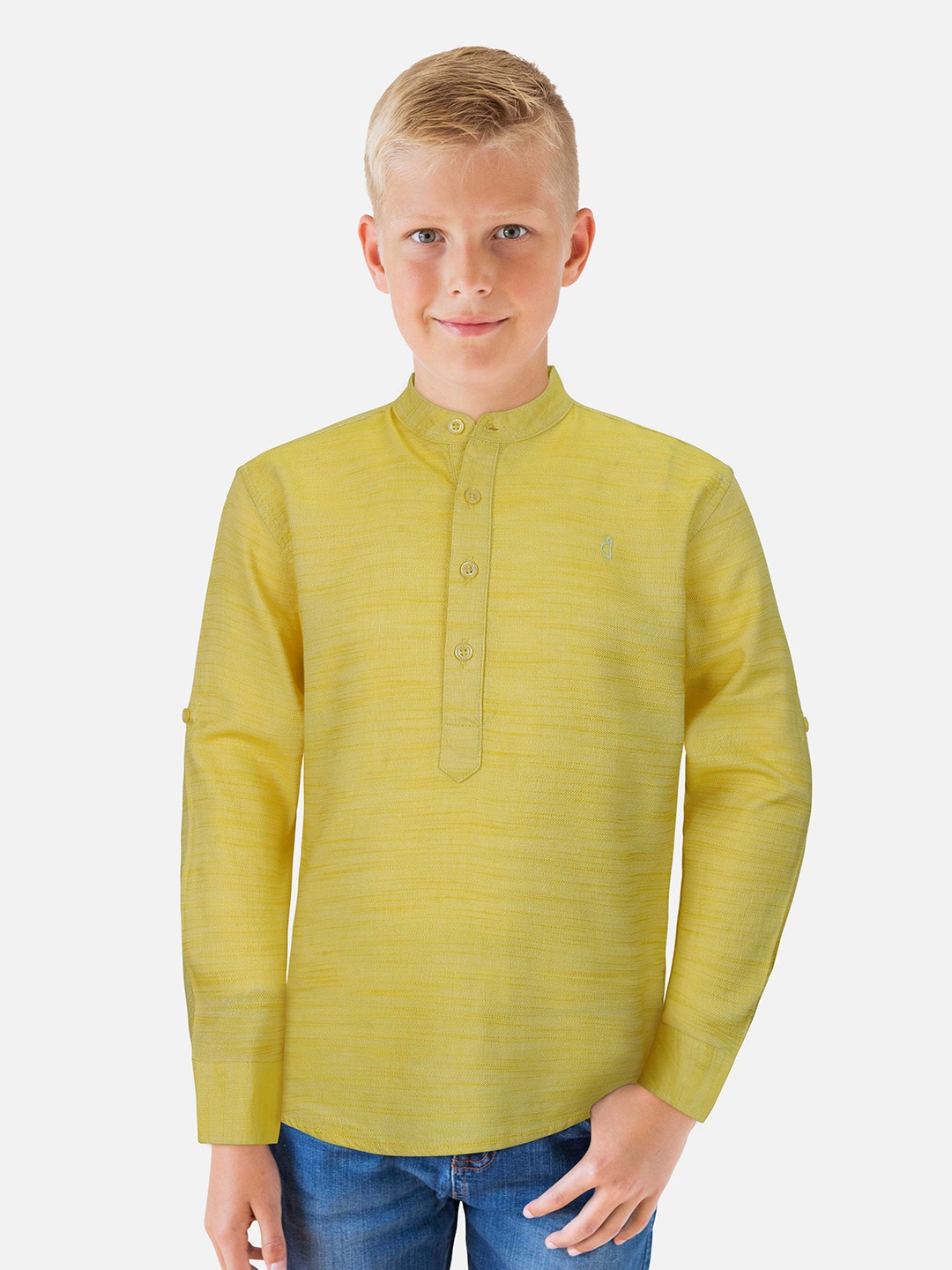 

Gini and Jony Boys Cotton Casual Shirt, Green
