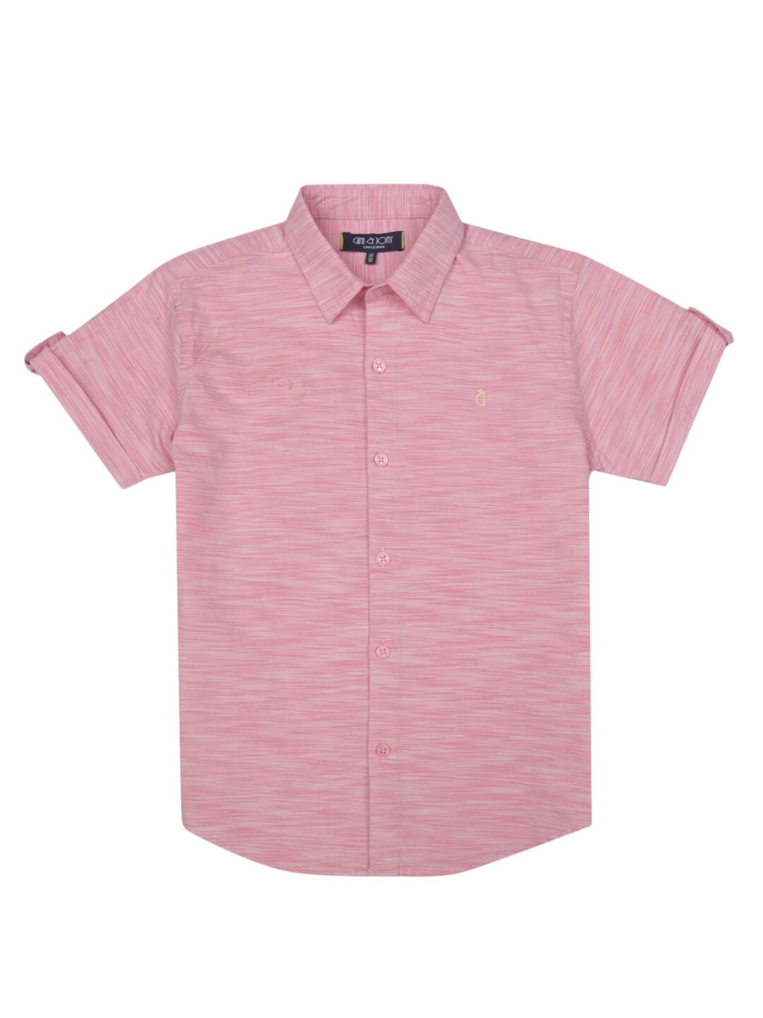 

Gini and Jony Boys Opaque Cotton Casual Shirt, Pink