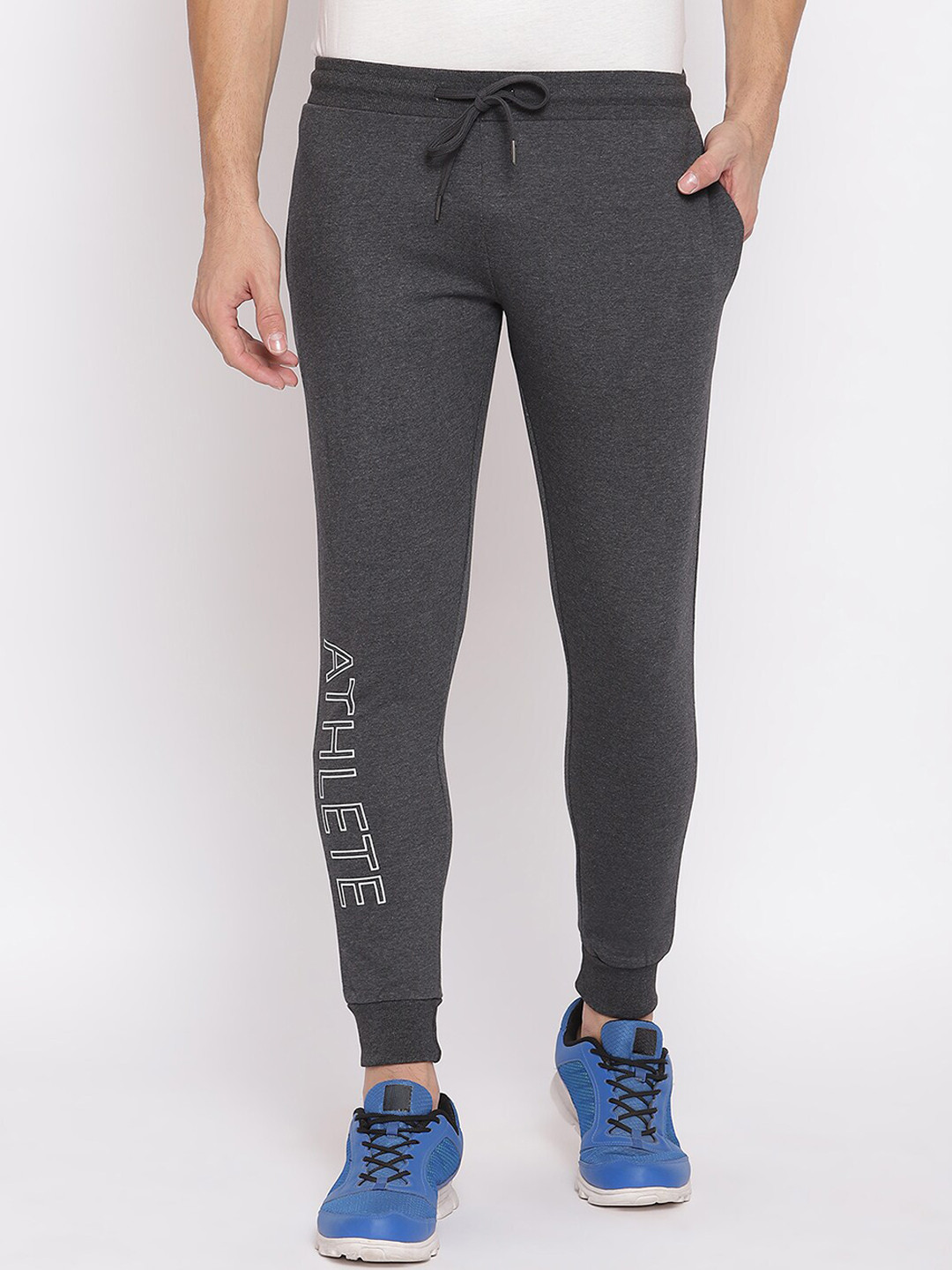 

R&B Relaxed Cotton Fit Joggers, Grey