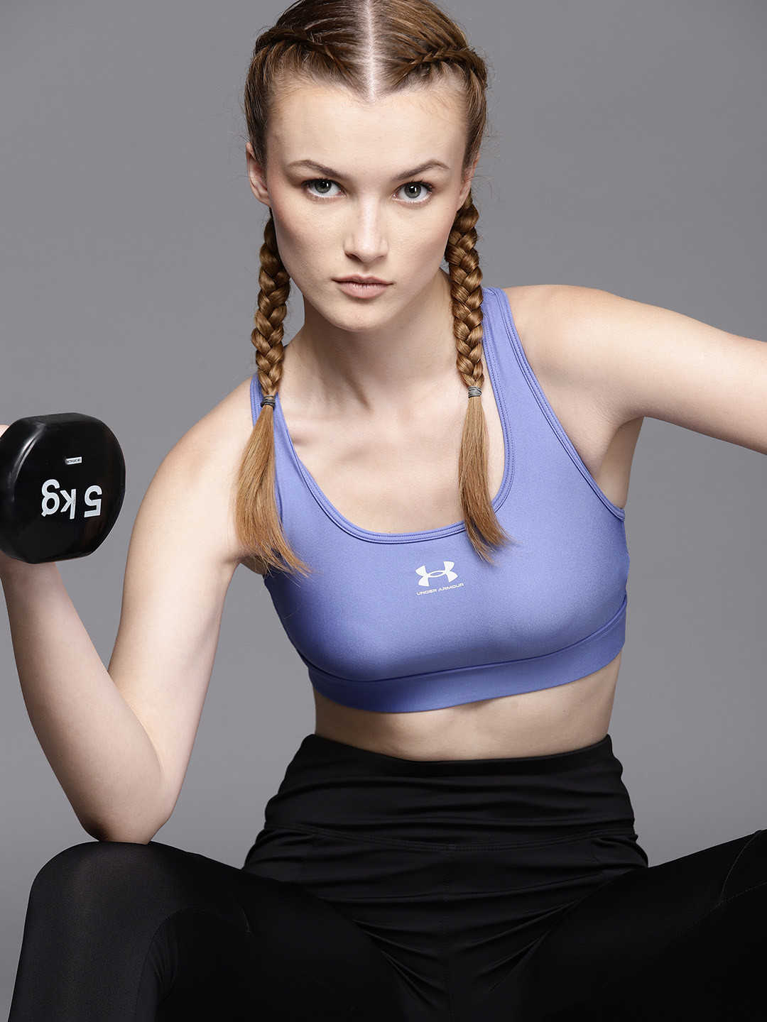 

UNDER ARMOUR Workout Bra Mid Padless, Blue