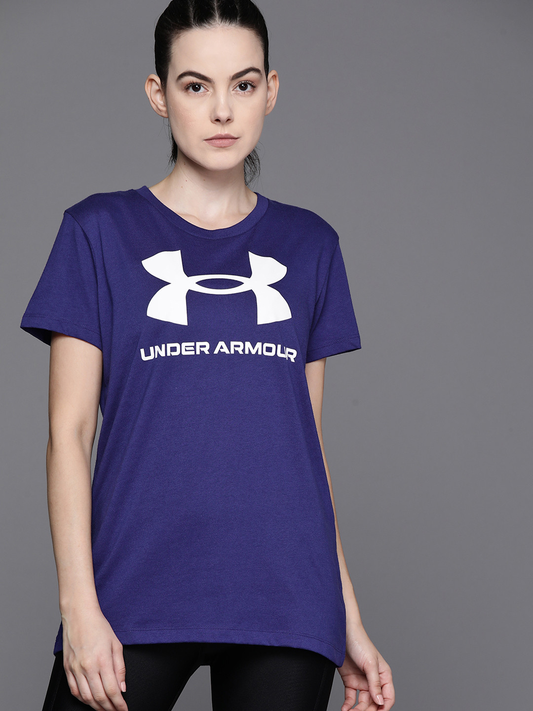 

UNDER ARMOUR Quick-Dry Graphic Short Sleeve Training T-shirt, Violet