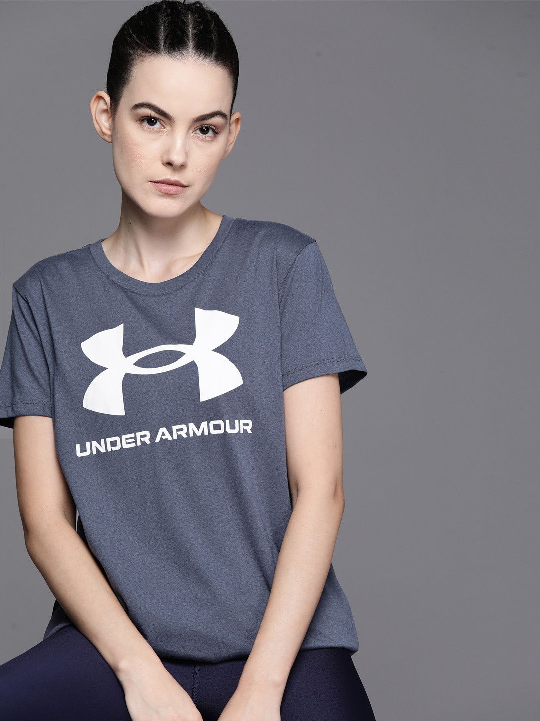 

UNDER ARMOUR Quick-Dry Graphic Short Sleeve Training T-shirt, Blue