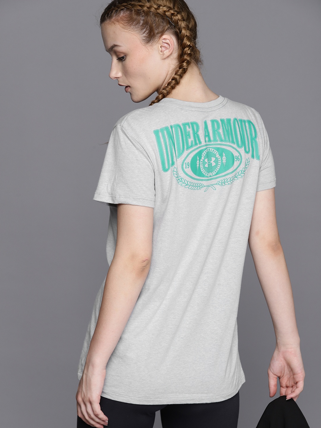

UNDER ARMOUR Women Back Printed T-shirt, Grey