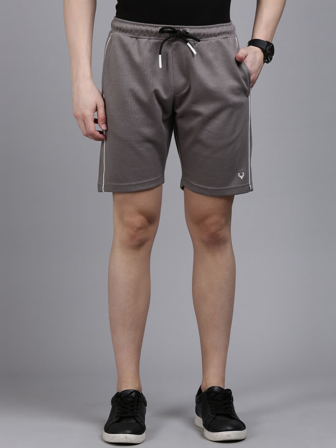 

Allen Solly Men Slim Fit Mid-Rise Shorts, Grey
