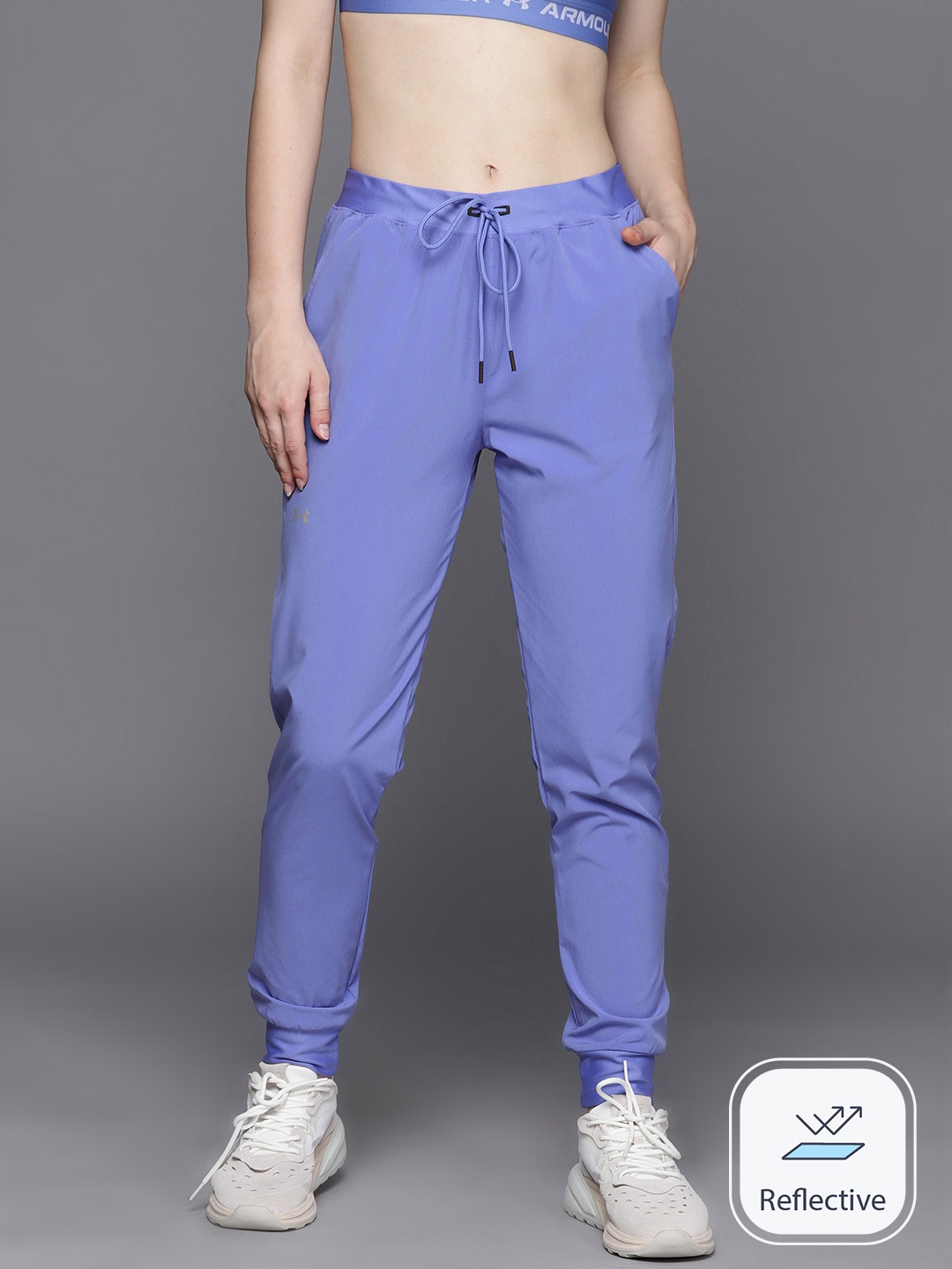

UNDER ARMOUR Women Woven Training Joggers, Blue