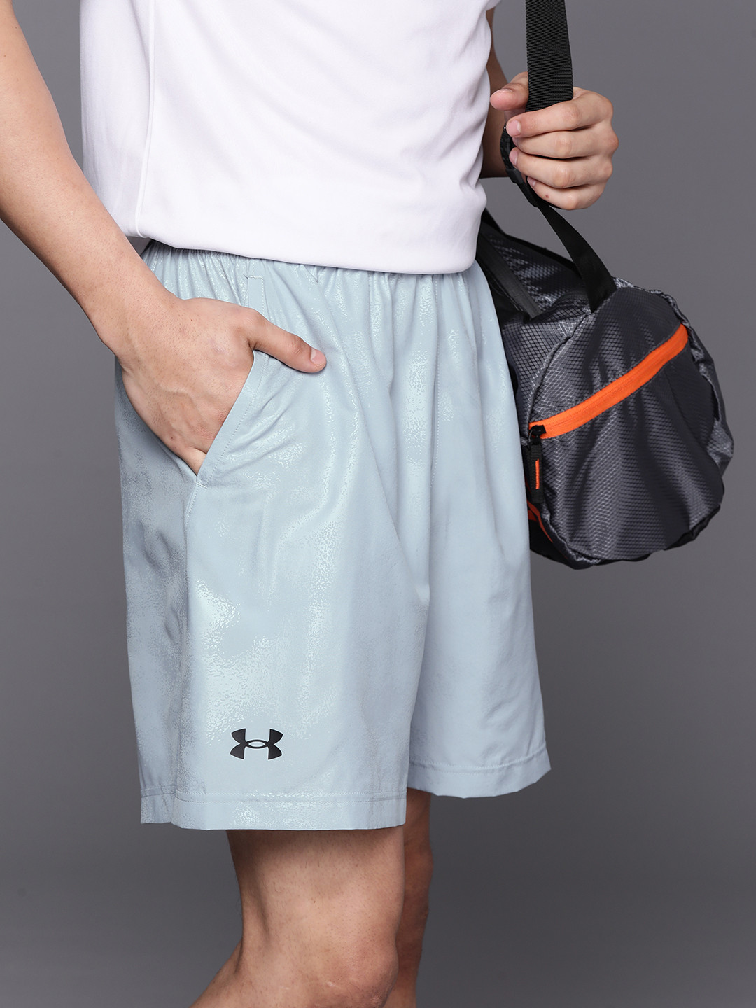 

UNDER ARMOUR Low-Rise Training Woven Emboss 2-In-1 Sports, Blue