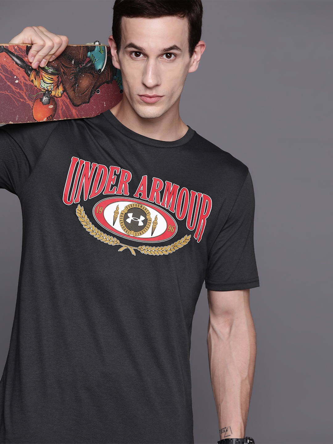 

UNDER ARMOUR Collegiate Branded Short Sleeve T-shirt, Black