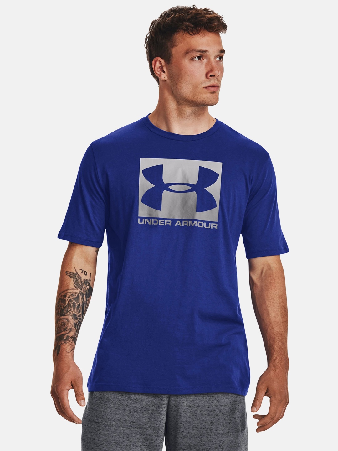 UNDER ARMOUR Boxed Sportstyle Short Sleeve T-shirt, Blue