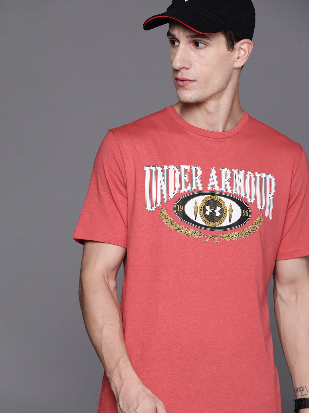 

UNDER ARMOUR Collegiate Branded Short Sleeve T-shirt, Red