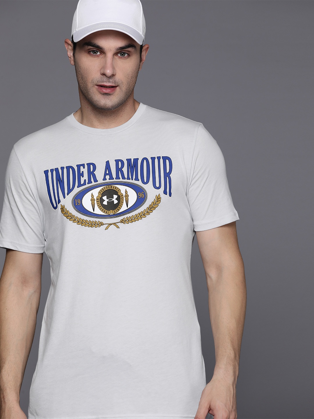 

UNDER ARMOUR Collegiate Branded Short Sleeve T-shirt, Grey