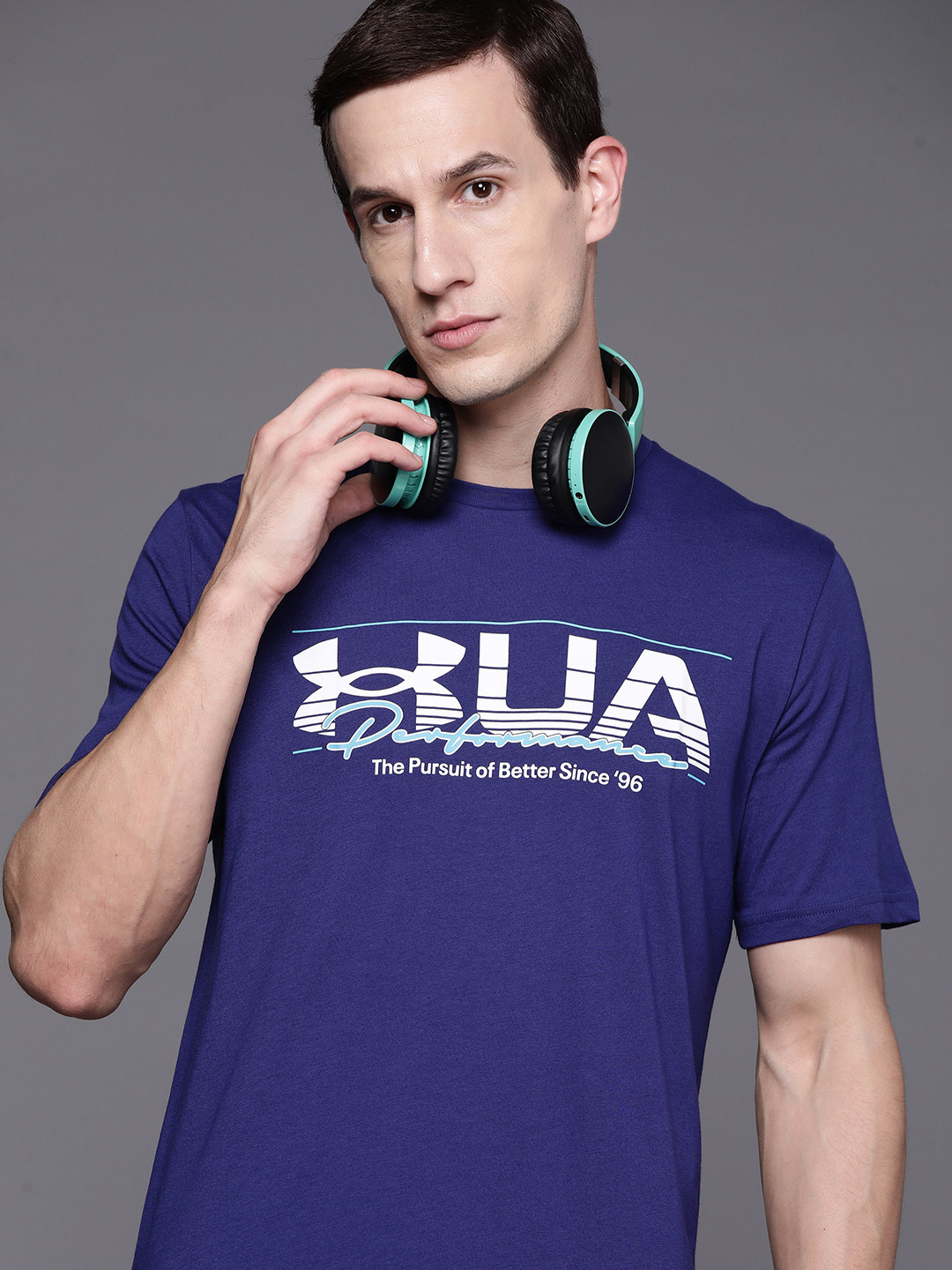 

UNDER ARMOUR Vintage Branded Script Short Sleeve T-shirt, Violet