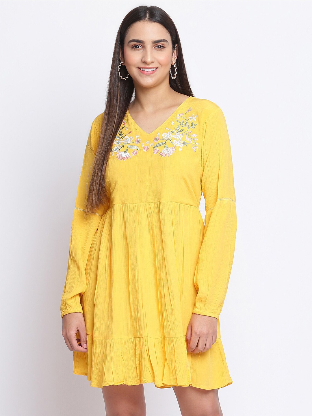 

R&B Yellow Fit & Flare Dress