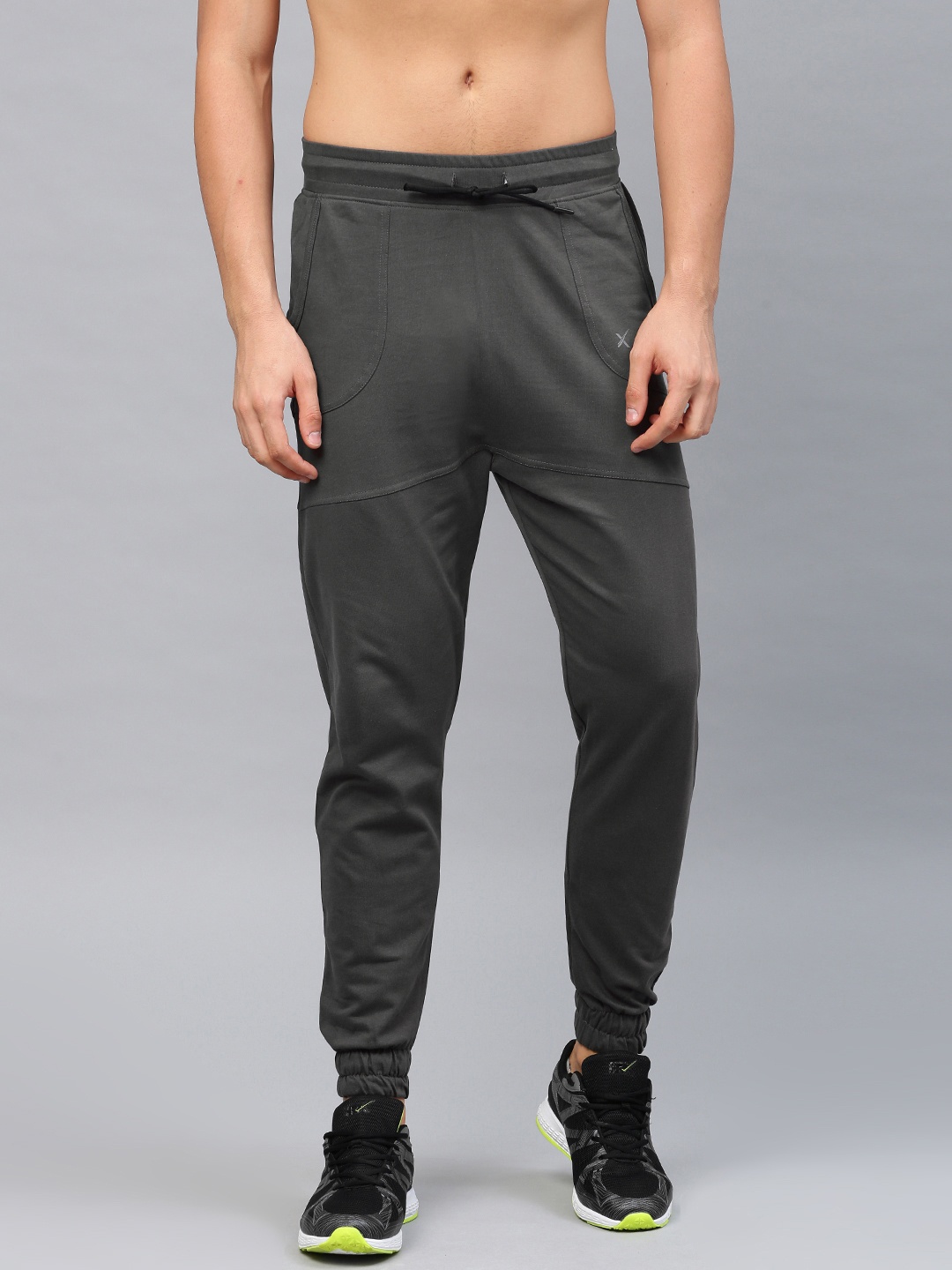 

HRX Active by Hrithik Roshan Grey Solid Joggers