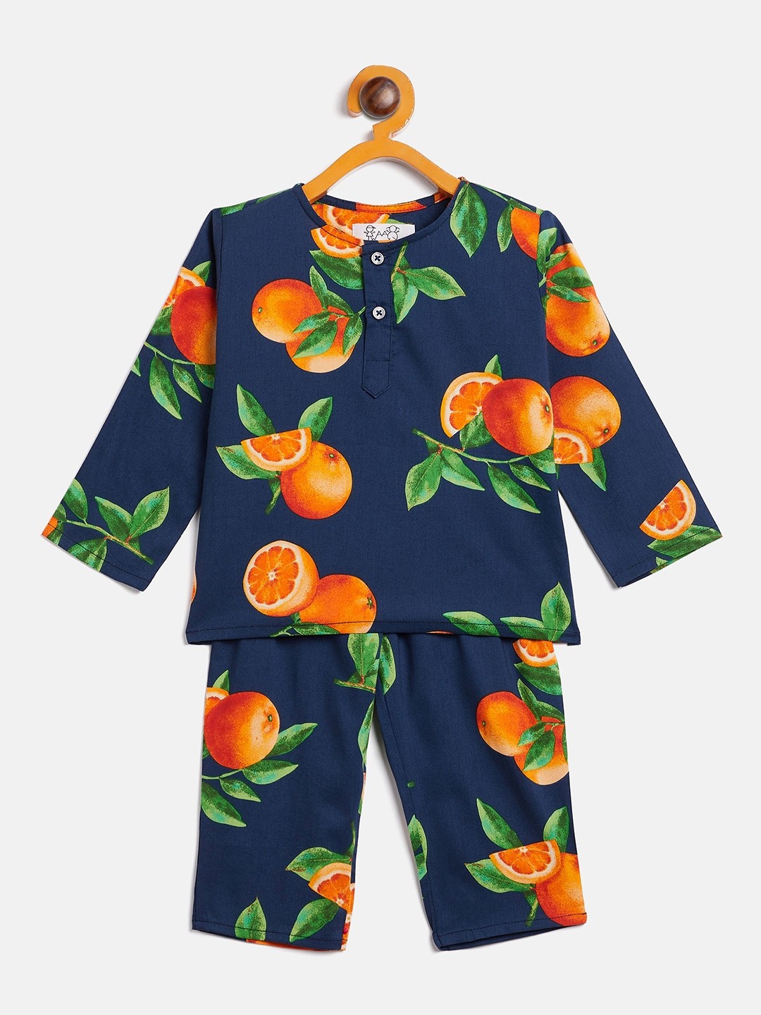 

JWAAQ Kids Printed Night suit, Navy blue