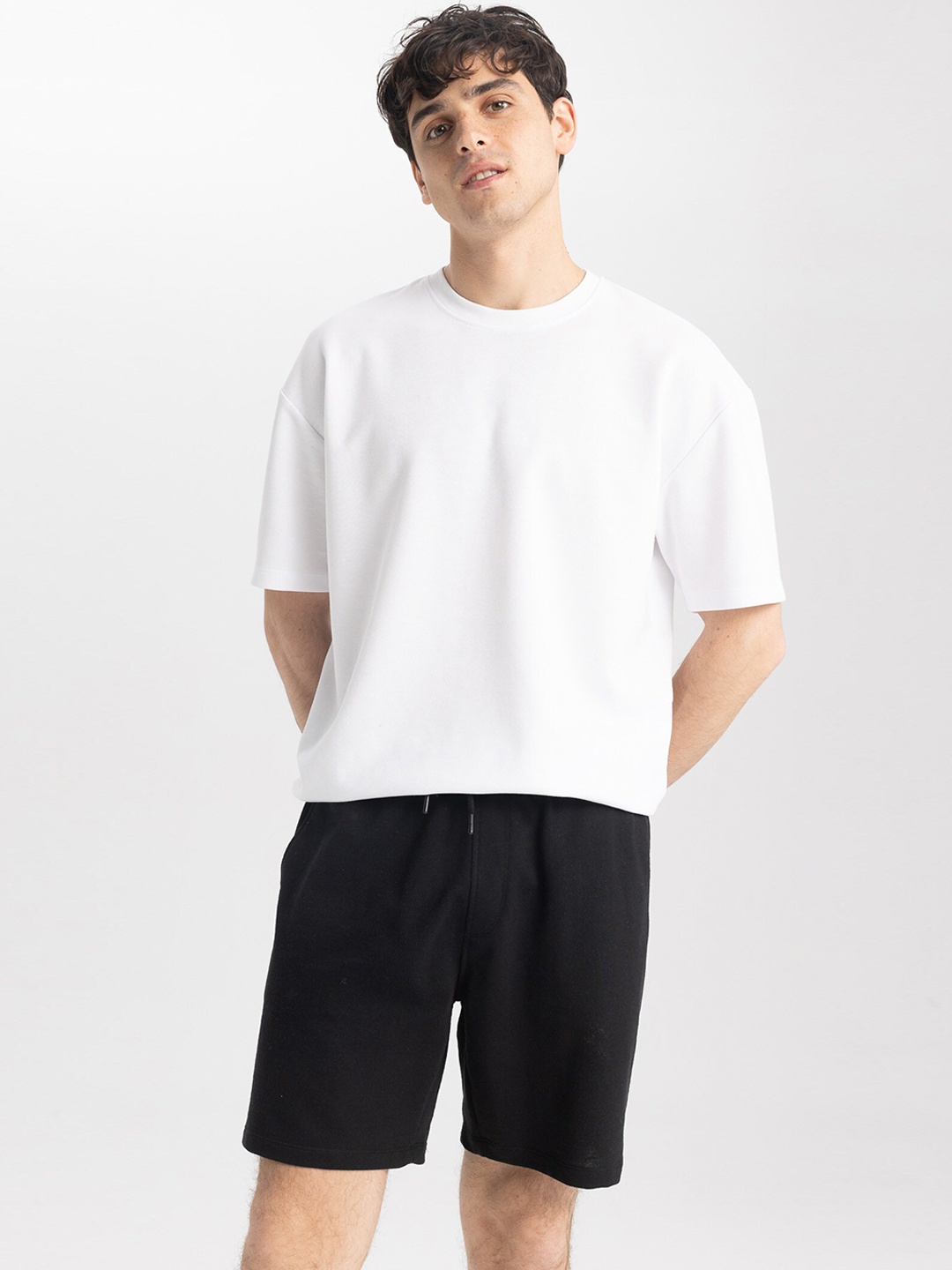 DeFacto Men Sports Shorts, Black