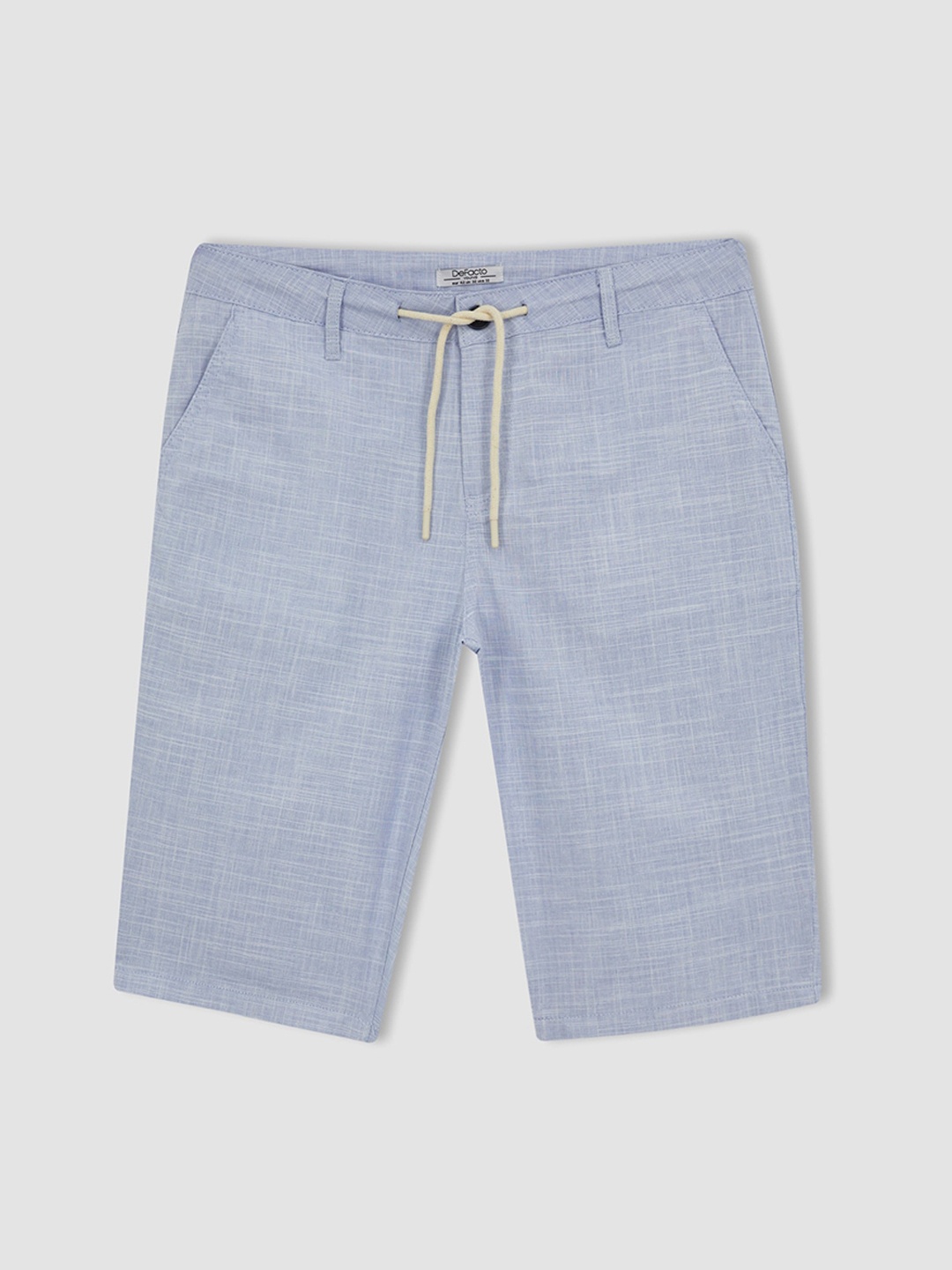 

DeFacto Men Striped Pure Cotton Shorts, Blue