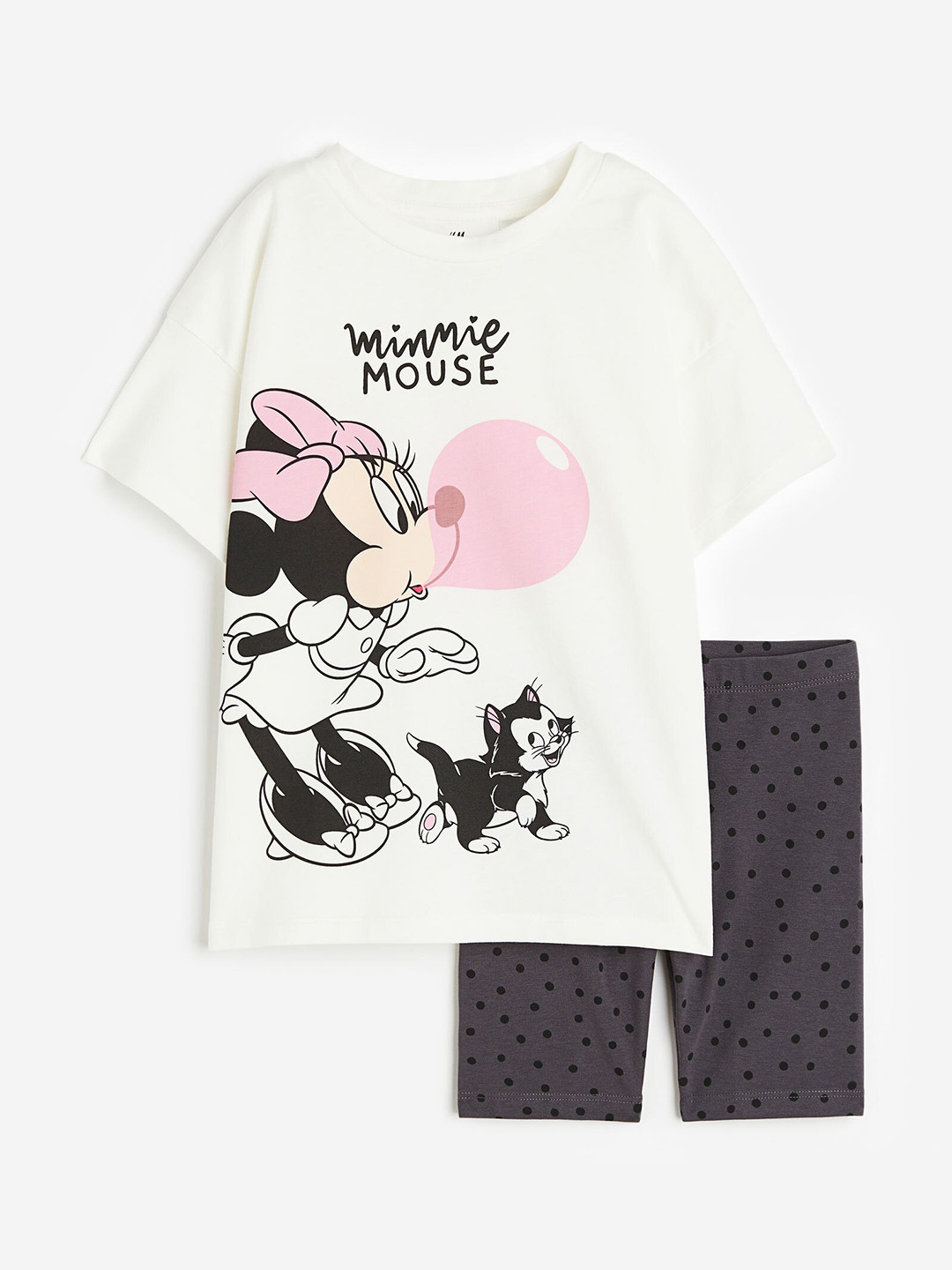 

H&M Girls 2-Piece Printed Set, Grey