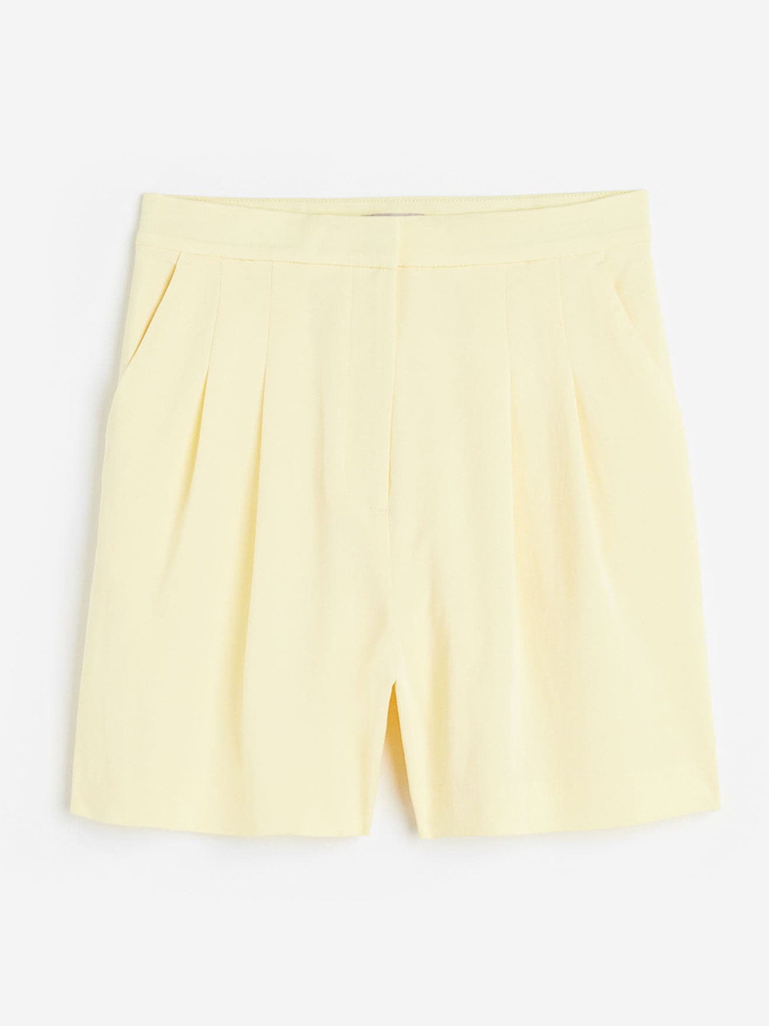 

H&M Women Wide Shorts, Yellow