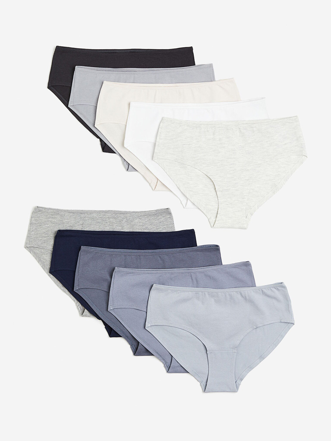 

H&M Women 10-Pack Hipster Briefs, Black