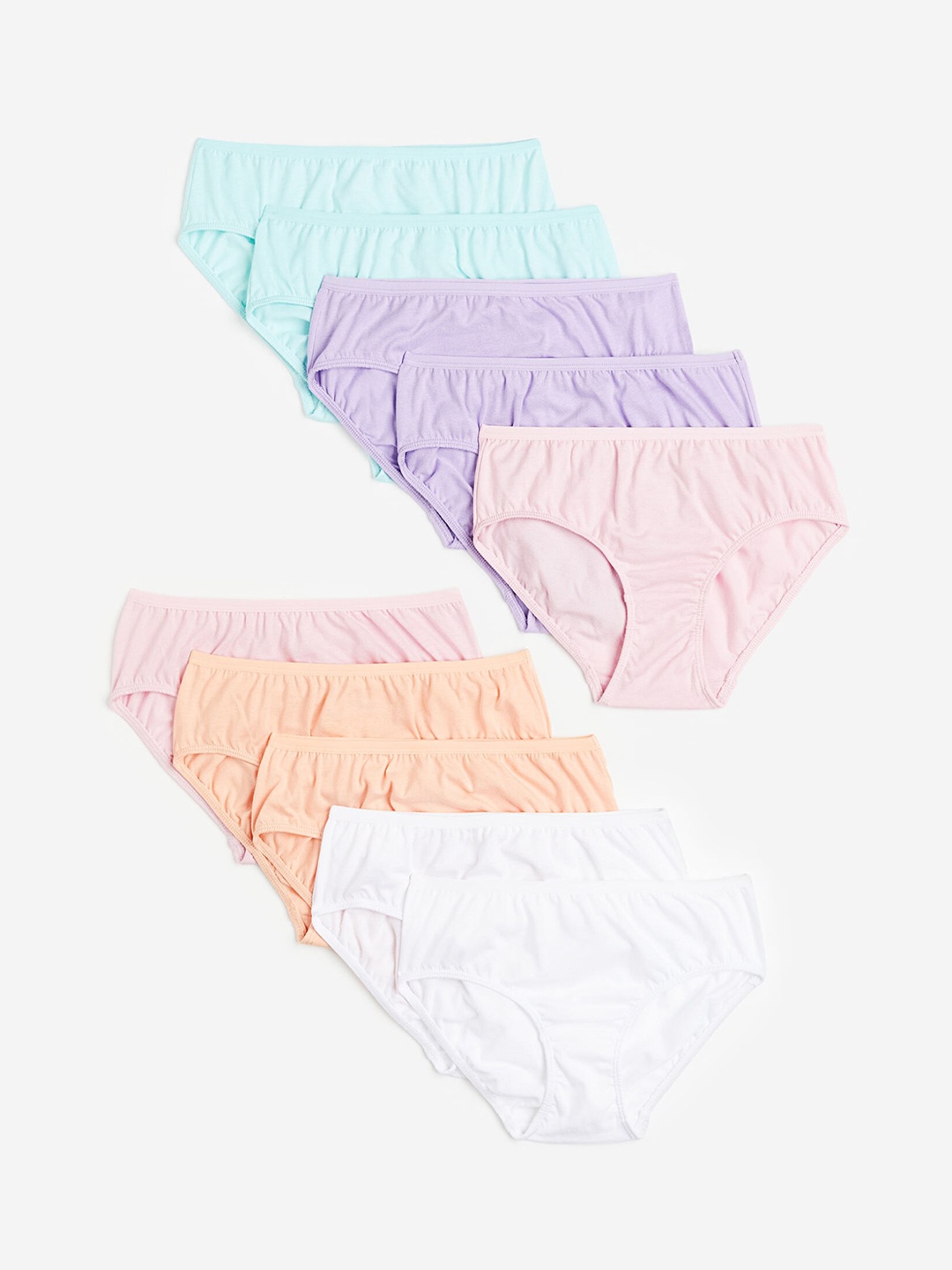 

H&M Girls 10-Pack Briefs, Orange