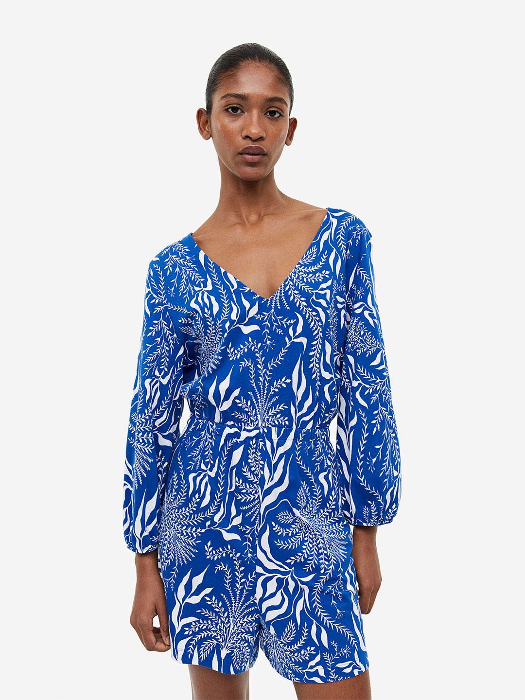 

H&M Patterned Playsuit, Blue