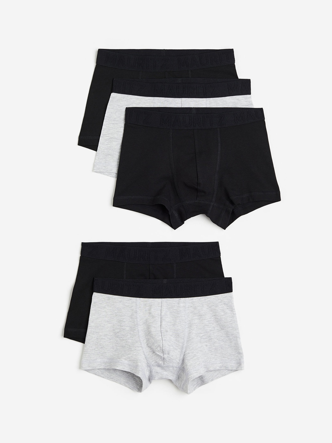 

H&M Boys 5-Pack Boxer Shorts 0767123100, Black
