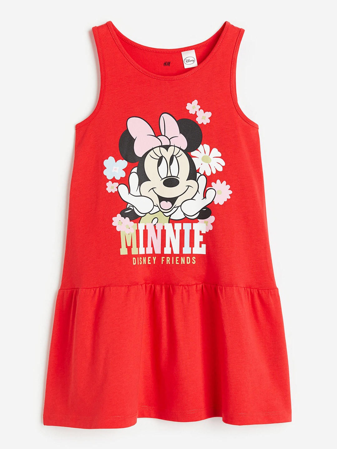 

H&M Girls Printed Pure Cotton Dress, Red