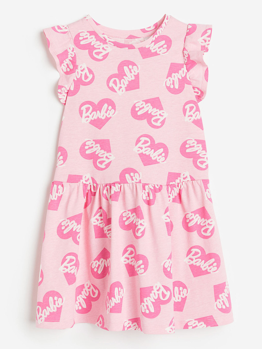 

H&M Girls Printed Pure Cotton Dress, Pink