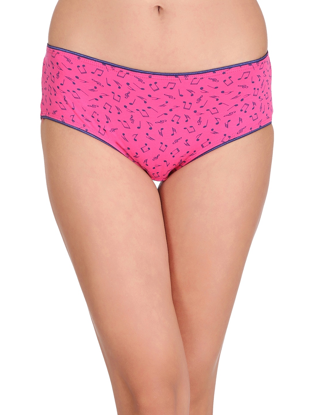 

Clovia Pink & Navy Blue Floral Print Hipster Briefs PN1999P14S