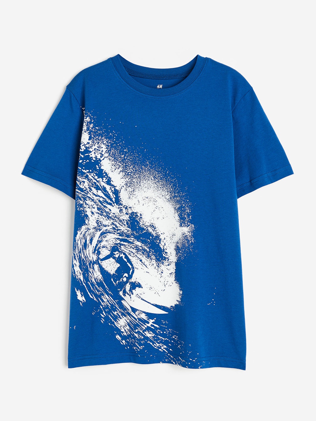 

H&M Boys Printed Cotton T-shirt, Blue