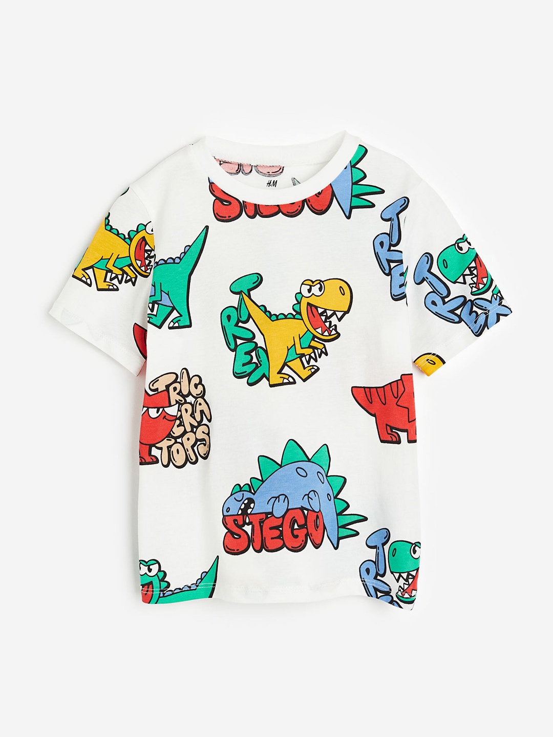 

H&M Boys Cotton T-shirt, White
