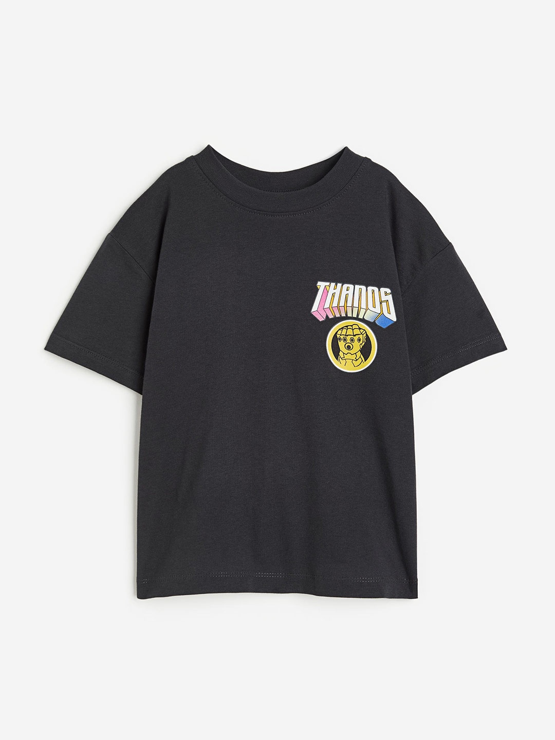 

H&M Boys Thanos Printed Pure Cotton T-shirt, Black