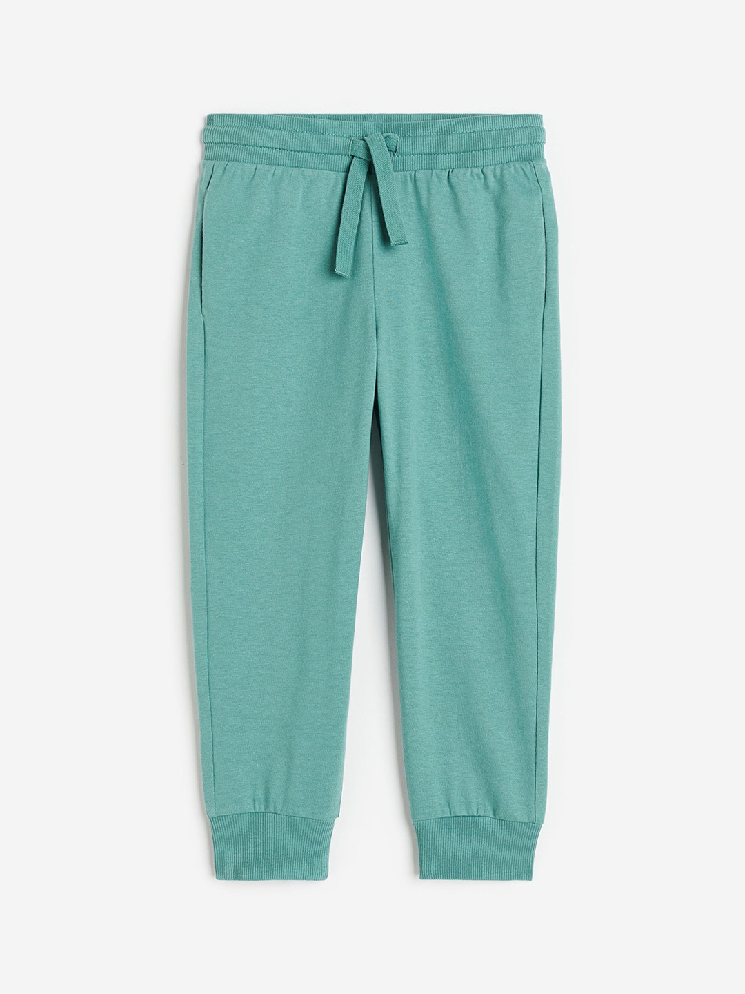 

H&M Boys Pure Cotton Jersey Joggers, Turquoise blue
